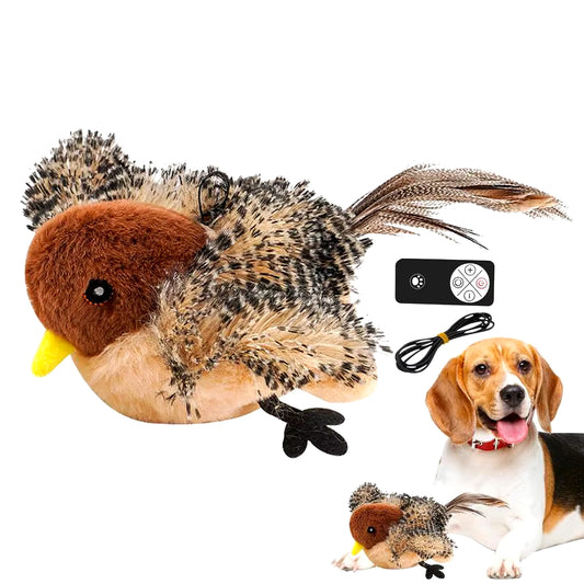 Rechargeable Flappy Bird Cat Toy – Interactive Plush with USB & Remote Control