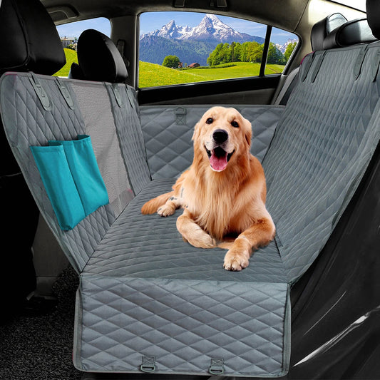 Waterproof Dog Car Seat Cover & Hammock | Pet Travel Rear Seat Protector for Dogs