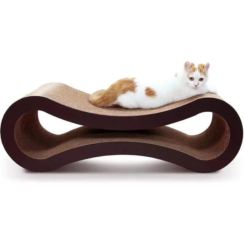 Cat Scratcher Lounge Bed – Durable Cardboard Scratching Pad & Lounger