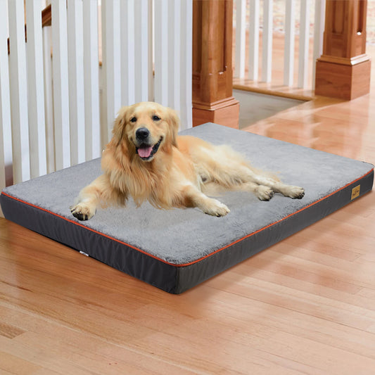 Large Orthopedic Dog Bed – Memory Foam Pet Bed with Waterproof, Washable Cover & Non-Skid Bottom