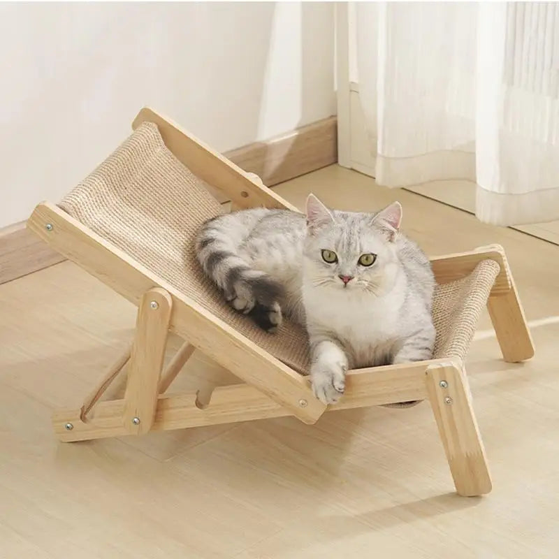 Cat Rocking Chair with  Adjustable Lounger Hammock