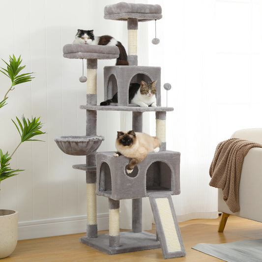 Multi-Level Cat Tree Tower with  Scratching Post for Indoor