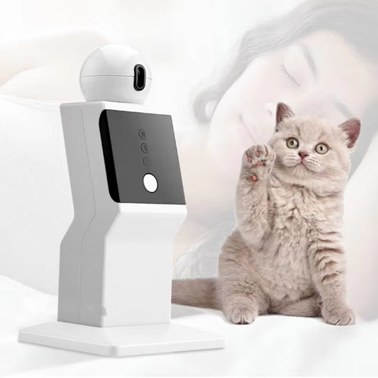 Smart LED Laser Cat Toy – Interactive Self-Play Robot, USB Rechargeable