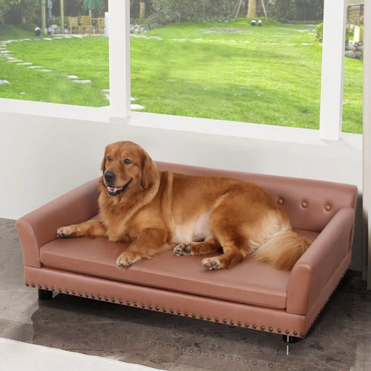 Luxury Waterproof X-Large Elevated Dog Sofa Bed | Wear-Resistant Pet Lounge Chair