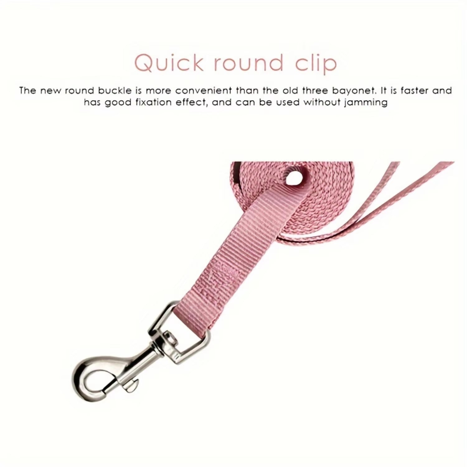 Adjustable No-Pull Dog Harness with Leash Set - Step-In Vest for Small to Medium Dogs & Cats - Pink